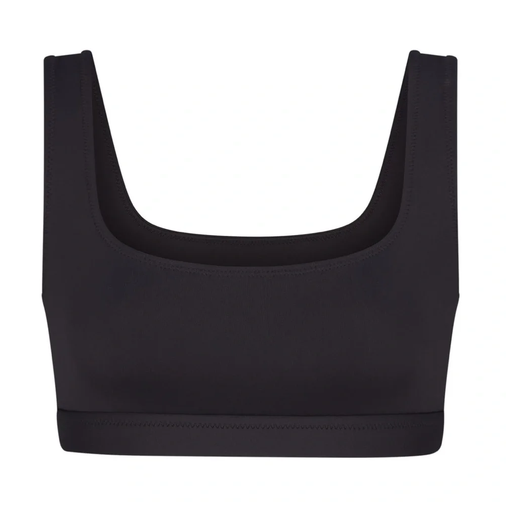 NWT Skims Swim Tank Bikini Top Onyx XS black SW-TNK-0743